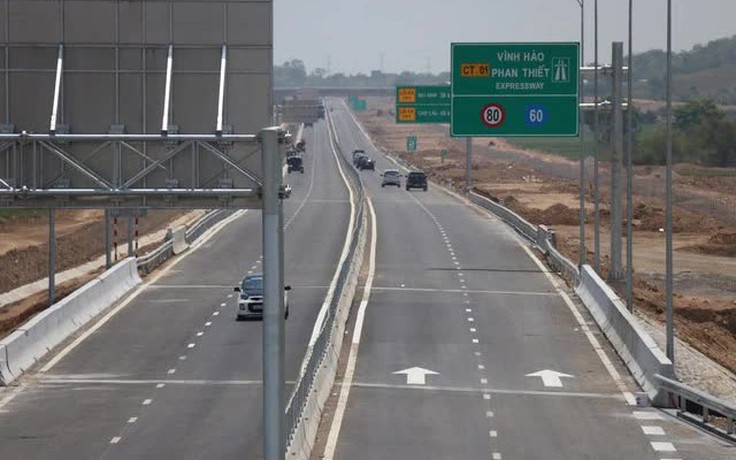 Cao tốc Vĩnh Hảo - Phan Thiết được nâng tốc độ tối đa lên 90 km/giờ