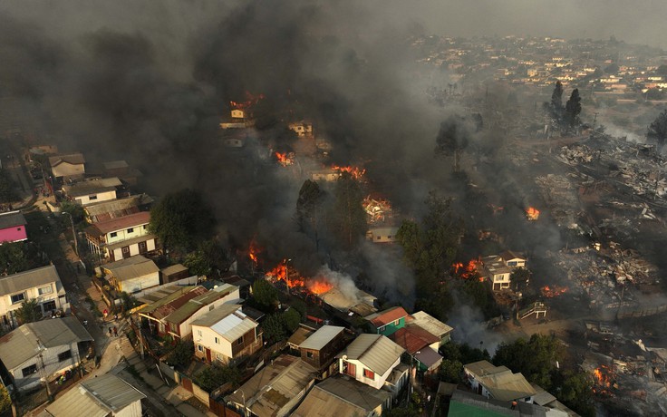 Cháy rừng thảm khốc khiến hàng chục người thiệt mạng ở Chile