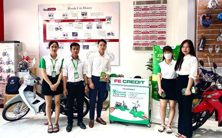 FE CREDIT nỗ lực khẳng định vị thế hàng đầu thị trường cho vay mua xe máy