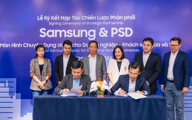 Samsung hợp tác PSD mang đến giải pháp hiển thị toàn diện cho doanh nghiệp