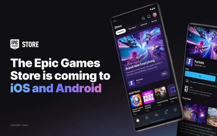 Cửa hàng trò chơi Epic Games Store sắp mở cửa trên Android