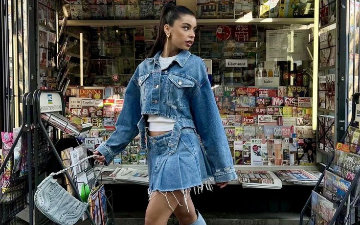 'Denim on denim' là phong cách đang làm hội It Girl điên đảo trong thời điểm này