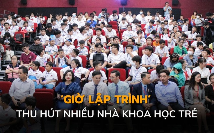 Giờ lập trình thu hút nhiều nhà khoa học trẻ