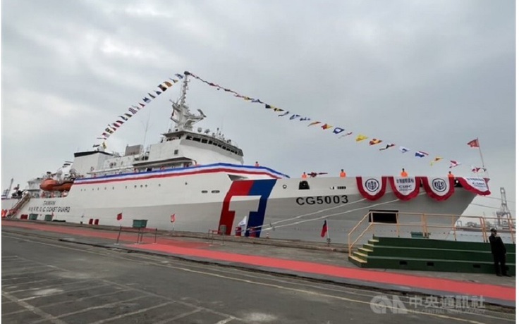 Đài Loan hạ thủy tàu tuần tra mới 'có thể đối phó tàu hải cảnh Trung Quốc'