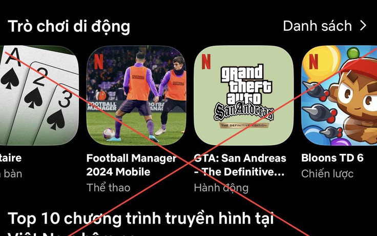 Yêu cầu Netflix dừng quảng cáo, phát hành trò chơi điện tử trên ứng dụng