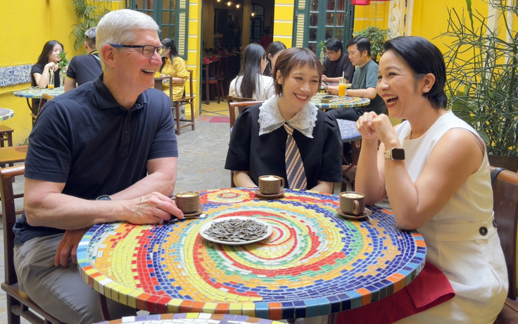 Mỹ Anh nói gì với CEO Tim Cook?