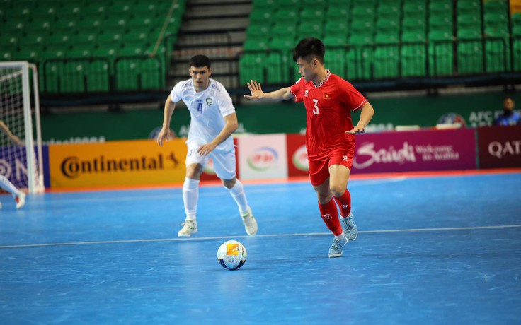 VCK futsal châu Á 2024, Việt Nam 1-1 Uzbekistan: Cú sút không thể cản phá