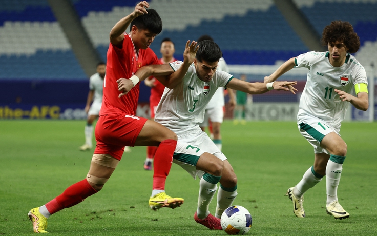 U.23 Việt Nam 0-1 U.23 Iraq, VCK châu Á 2024: Ali Jasim ghi bàn từ chấm 11 m