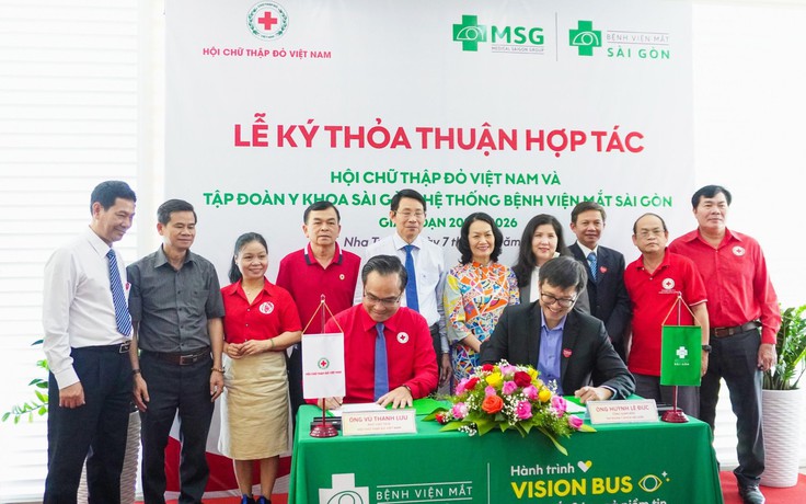 Hệ thống Mắt Sài Gòn ký kết phối hợp với Hội Chữ thập đỏ Việt Nam