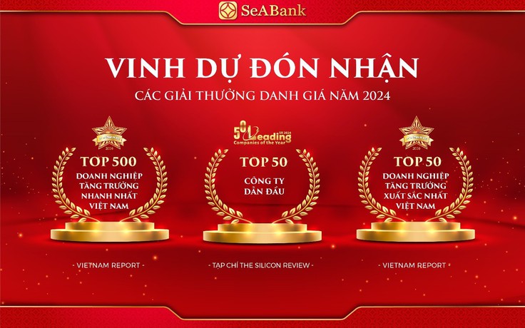 SeABank lần thứ 5 được vinh danh Top 500 doanh nghiệp tăng trưởng nhanh nhất Việt Nam