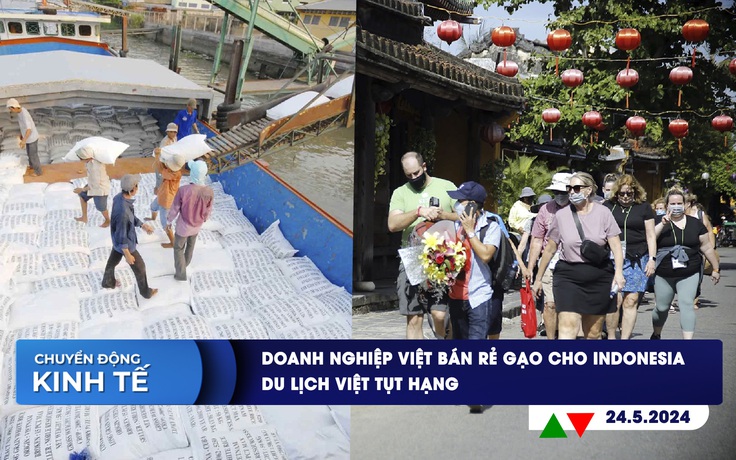 CHUYỂN ĐỘNG KINH TẾ ngày 24.5: Doanh nghiệp Việt bán rẻ gạo cho Indonesia | Du lịch Việt tụt hạng