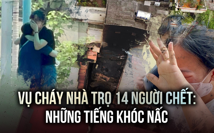 Vụ cháy nhà trọ 14 người chết: Những tiếng khóc nấc tại nhà tang lễ