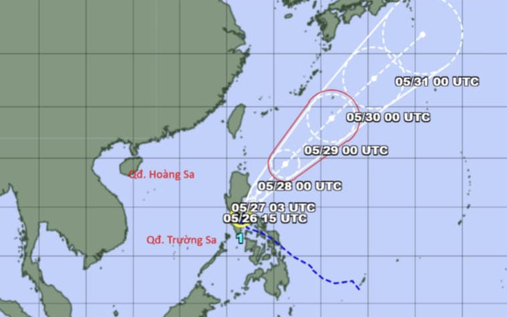 Bão Ewiniar trên Thái Bình Dương không đi vào Biển Đông, hướng Nhật Bản