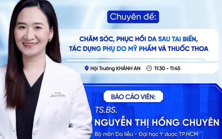 Chăm sóc, phục hồi da sau tai biến, tác dụng phụ do mỹ phẩm và thuốc thoa