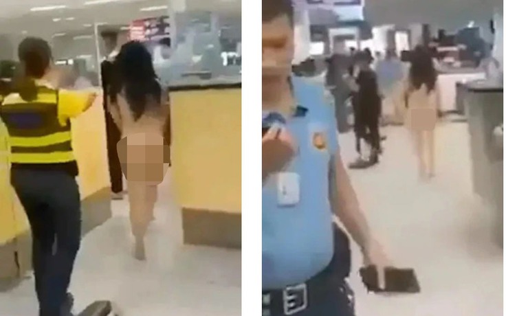 Khỏa thân giữa sân bay sau khi bị phạt quá hạn visa