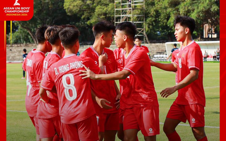 U.16 Việt Nam thắng với tỷ số đậm không tưởng tại giải Đông Nam Á