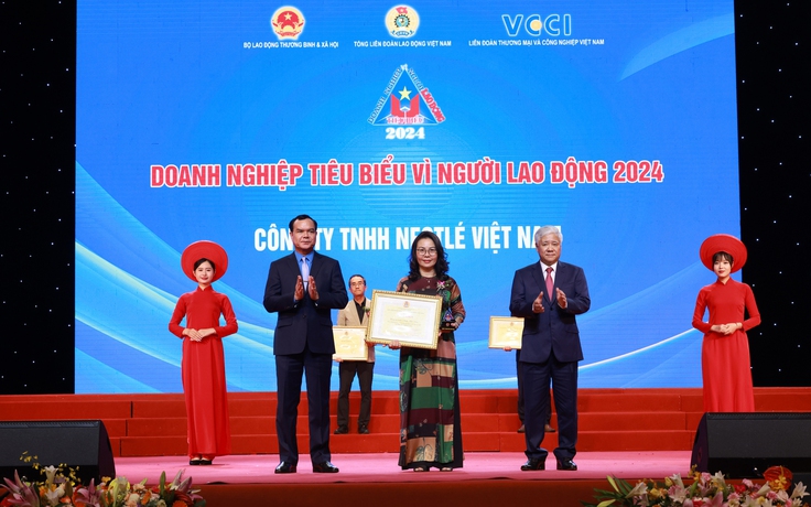 Nestlé Việt Nam được vinh danh 'Doanh nghiệp tiêu biểu vì người lao động'