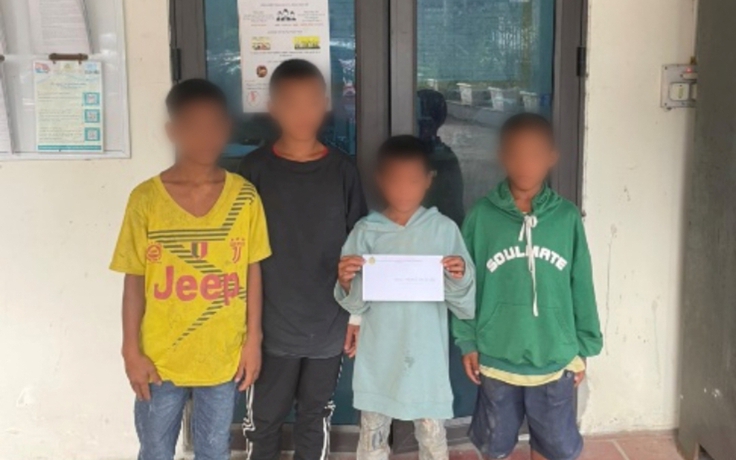 4 trẻ em từ Điện Biên xuống Hưng Yên chăn trâu thuê bị lạc đường
