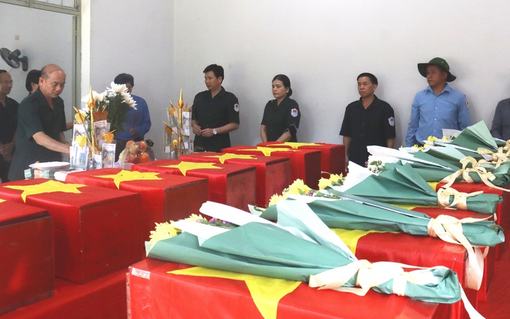 Đưa 8 hài cốt liệt sĩ hy sinh tại Campuchia về nước