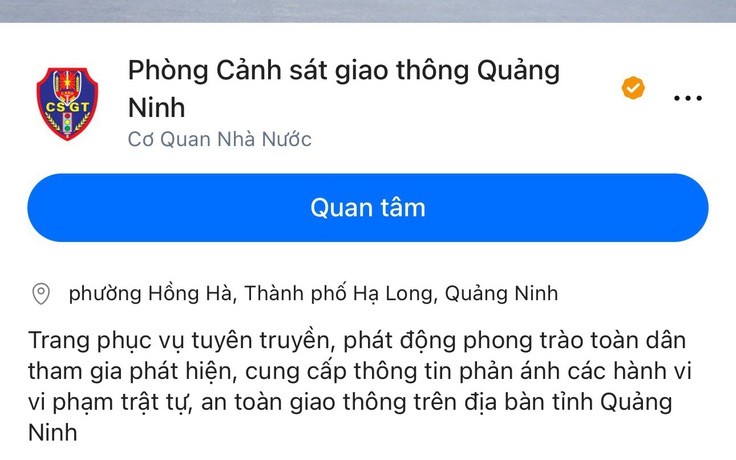 Công an Quảng Ninh ra mắt trang Zalo tiếp nhận phản ánh vi phạm giao thông