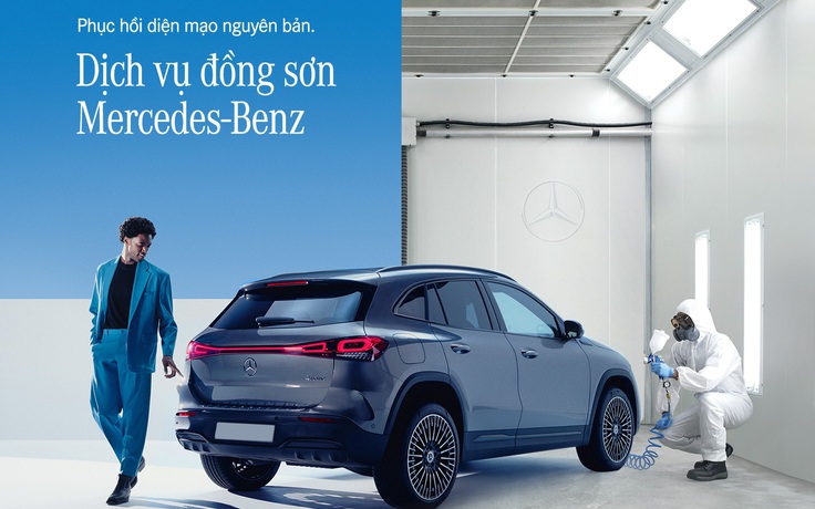 Dịch vụ đồng sơn Mercedes-Benz ‘chữa lành điểm đau’ cho chủ xe sau va quẹt