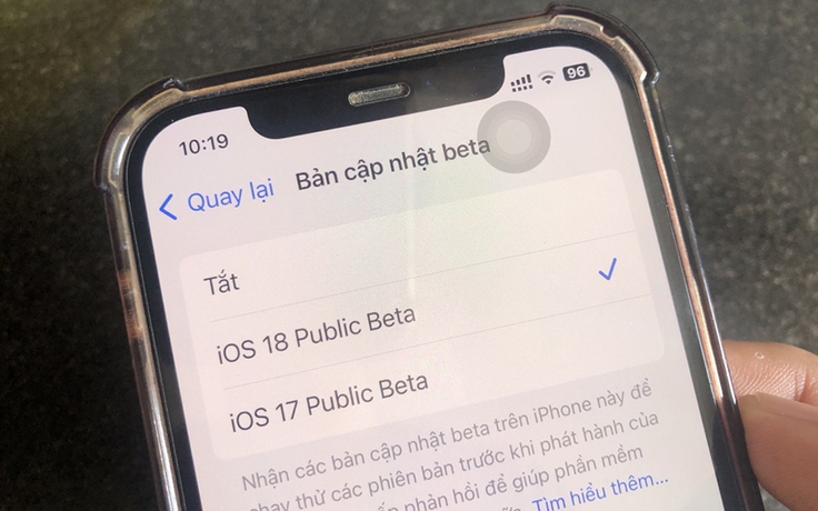 Đã có thể tải về iOS 18 beta công khai