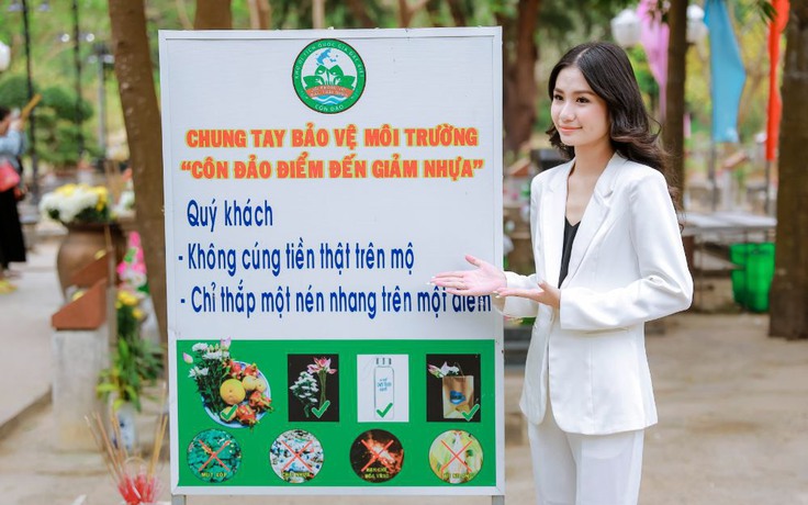 Hoa hậu Nguyễn Thanh Hà nêu sáng kiến bảo vệ môi trường Côn Đảo
