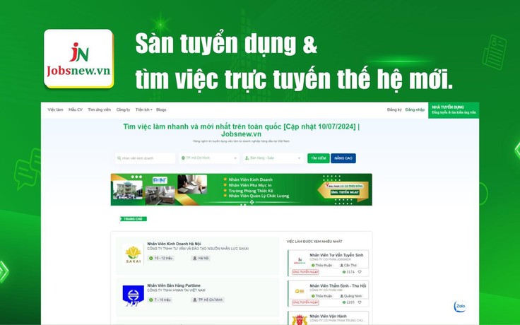 Jobsnew và điểm nổi bật về sàn tuyển dụng việc làm thế hệ mới