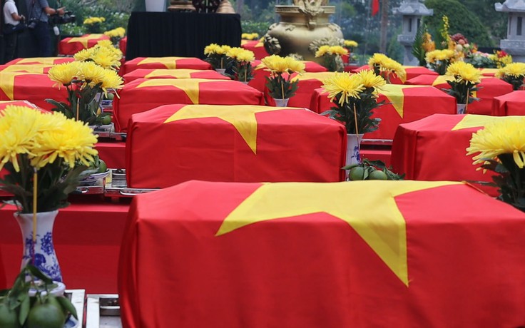 Trang trọng lễ truy điệu, an táng 106 hài cốt liệt sĩ tại Bình Phước