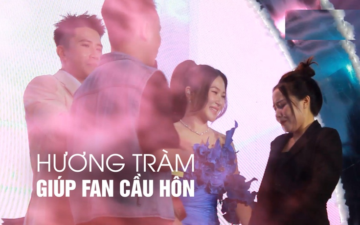 Hương Tràm giúp fan cầu hôn trong liveshow