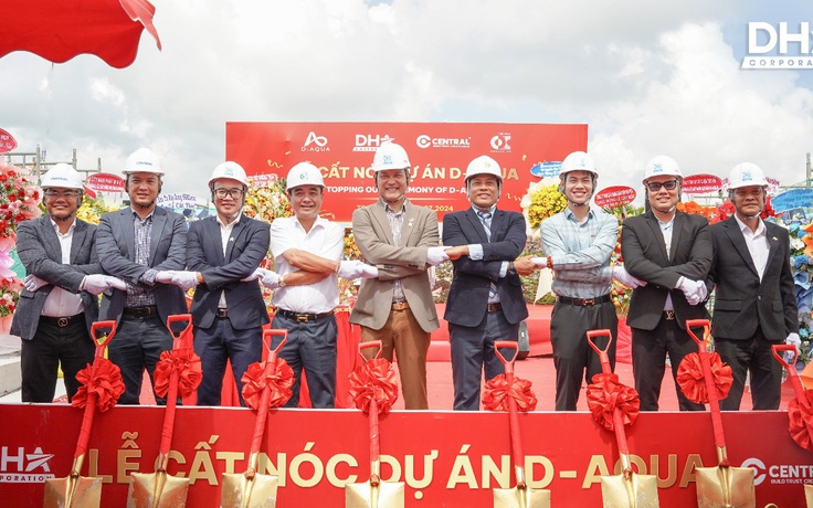 Dự án D-Aqua Quận 8 chính thức cất nóc