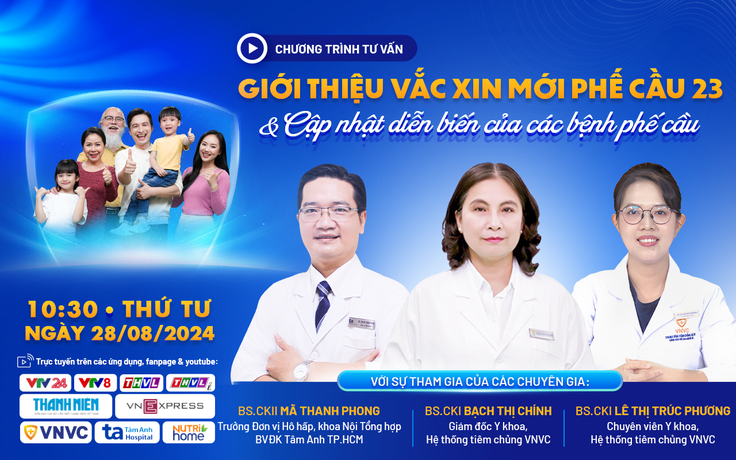 Tư vấn trực tuyến: Tiêm vắc xin mới Phế cầu 23 tại Việt Nam