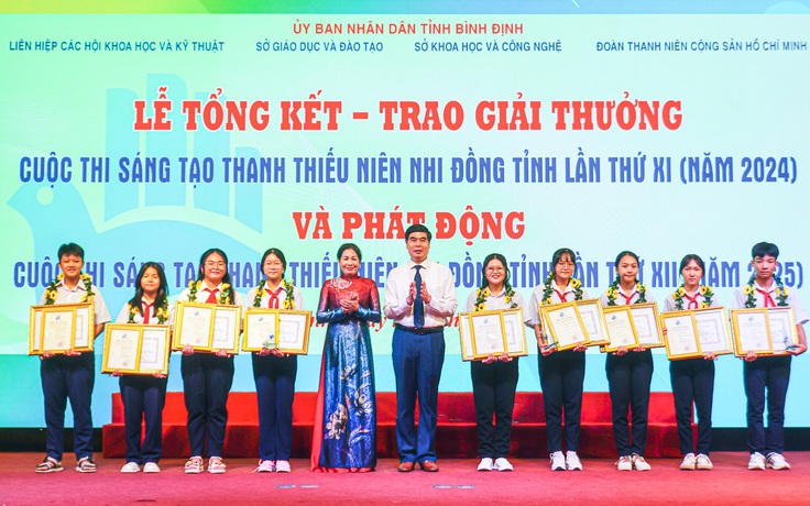 Đưa 9 giải pháp xuất sắc do học sinh Bình Định nghiên cứu dự thi toàn quốc