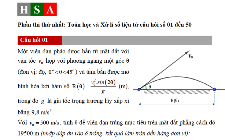 Công bố đề thi tham khảo kỳ thi đánh giá năng lực HSA năm 2025