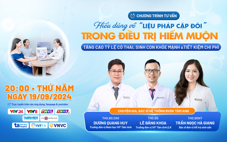 'Liệu pháp cặp đôi' trong điều trị hiếm muộn tăng tỷ lệ thành công