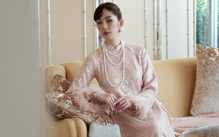 Áo dài sequins lấp lánh, lựa chọn hoàn hảo để nàng đón chào năm mới