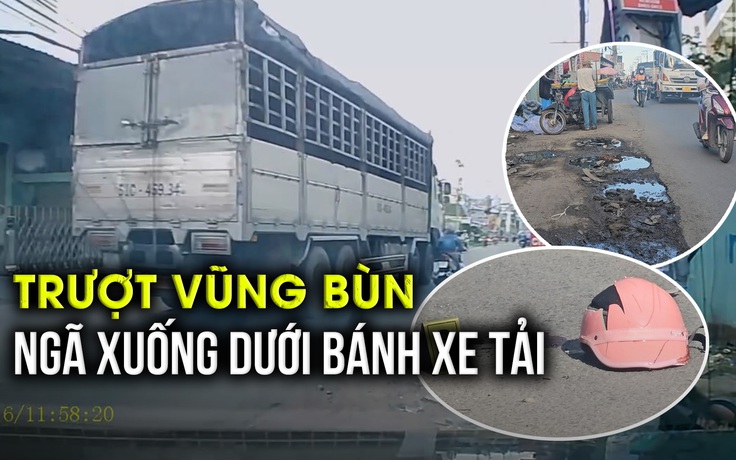 Trượt bánh xe vào vũng bùn, một phụ nữ tử vong thương tâm