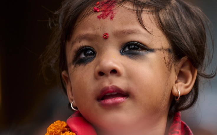Nepal có nữ thần 2 tuổi