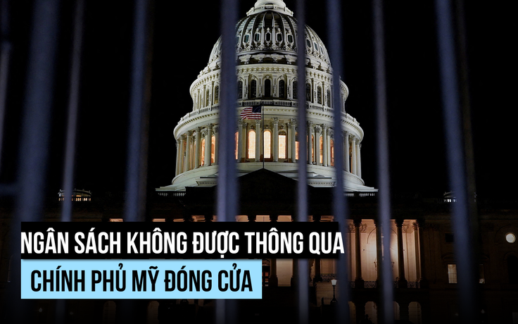 Chính phủ Mỹ đóng cửa từ trưa nay vì quốc hội không duyệt ngân sách