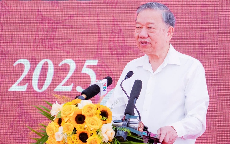 Tổng Bí thư Tô Lâm dự lễ khởi công trường phổ thông nội trú ở Nghệ An