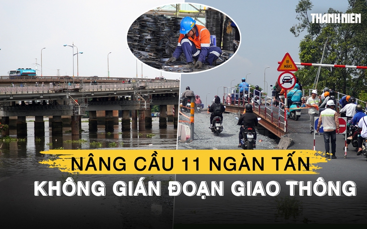 'Đại phẫu' nâng cầu Bình Triệu 1 không gián đoạn giao thông: Lần đầu tiên ở Việt Nam