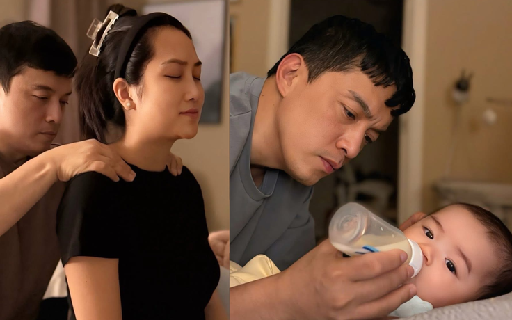 Lam Trường làm 'bố bỉm sữa' ở tuổi 51, không ngại thức đêm phụ vợ chăm con
