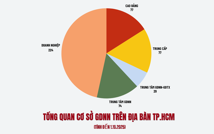 Sau sáp nhập, TP.HCM có bao nhiêu trường trung cấp, cao đẳng?