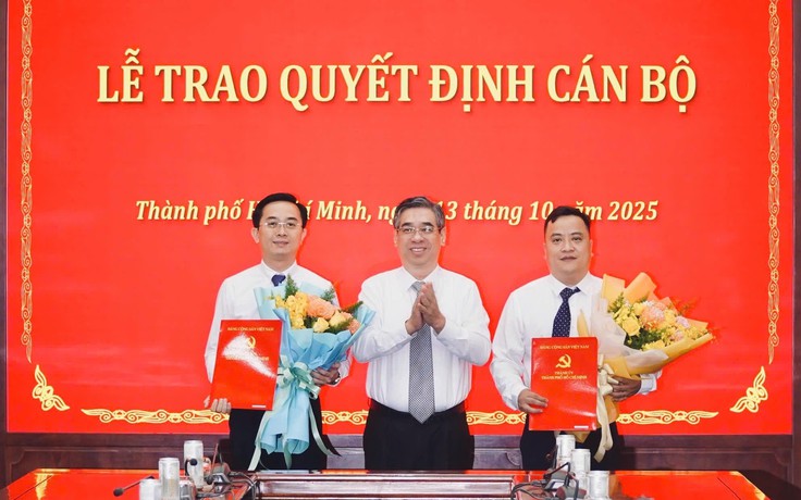 Thành ủy TP.HCM bổ nhiệm 2 thư ký Bí thư Trần Lưu Quang