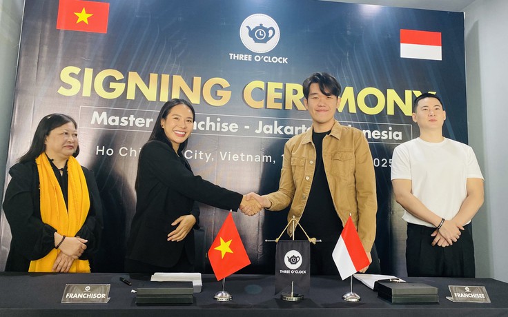 Chuỗi cà phê Three O'Clock ký hợp đồng nhượng quyền sang Indonesia