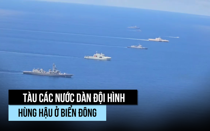 Xem chiến hạm các nước diễn tập ở Biển Đông