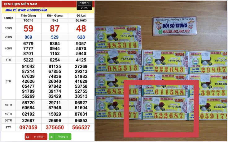 Vừa xổ số miền Nam ngày 19 tháng 10: Khách trúng 'khủng' 420 triệu đài Tiền Giang