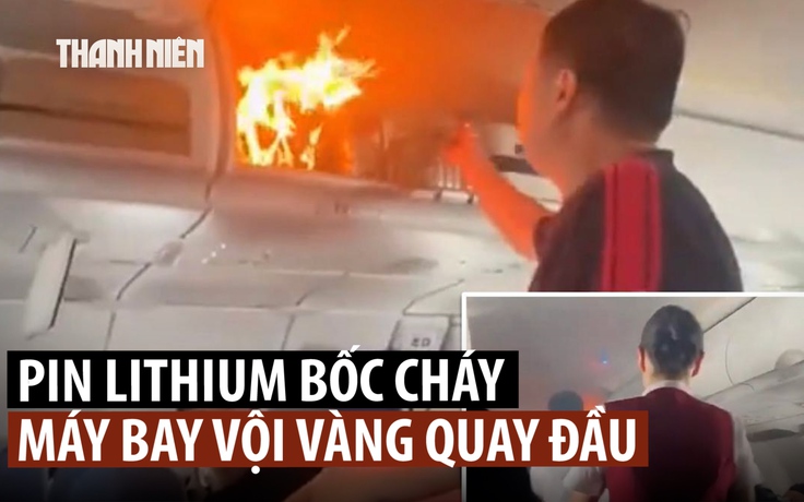 Máy bay hạ cánh khẩn vì cháy pin trong hành lý xách tay