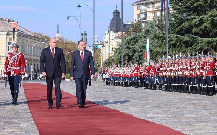 Trọng thể lễ đón Tổng Bí thư Tô Lâm và phu nhân thăm chính thức Bulgaria