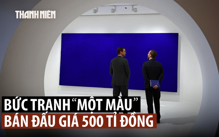 Mức giá bất ngờ cho bức tranh chỉ một màu xanh
